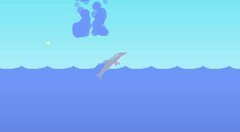 Delfín volando