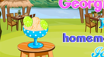 Georgia Peach Homemade Ice Cream - Game | Mahee.com