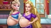 Elsa and Barbie Pregnant BFFs