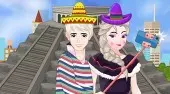 Elsa And Jack Selfie In Mexico