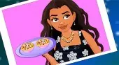 Moana Cooking Omelet Muffins Selfie
