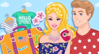 Barbie And Ken Spring City Break | Free online game | Mahee.com