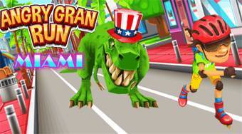 Angry Gran Run Miami | Free online game | Mahee.com