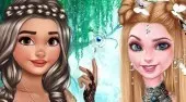 Elsa And Moana Fantasy Hairstyles