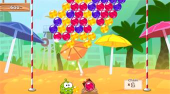 Om Nom Bubbles | Free online game | Mahee.com
